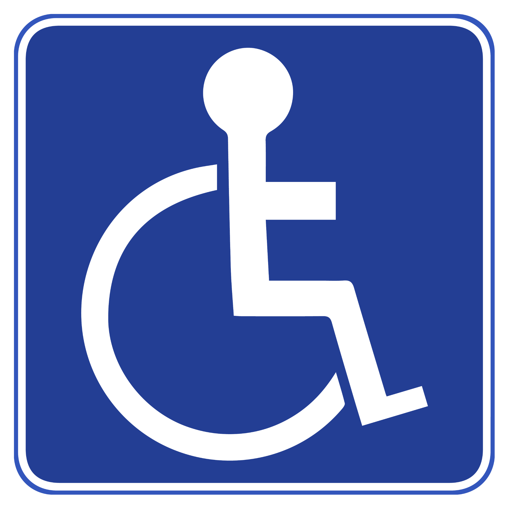 Señal de accesibilidad para la habitación preferencial
